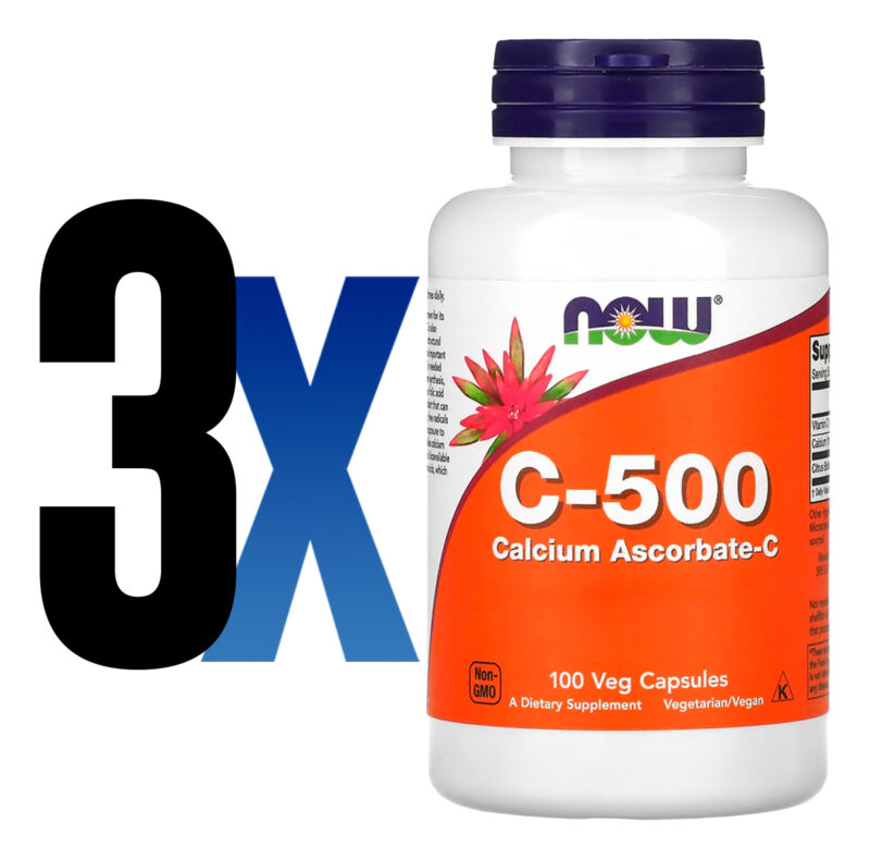 Vitamina C-500 C. Ascorbato-c Now Foods 100cap Importado 3un - Image 2