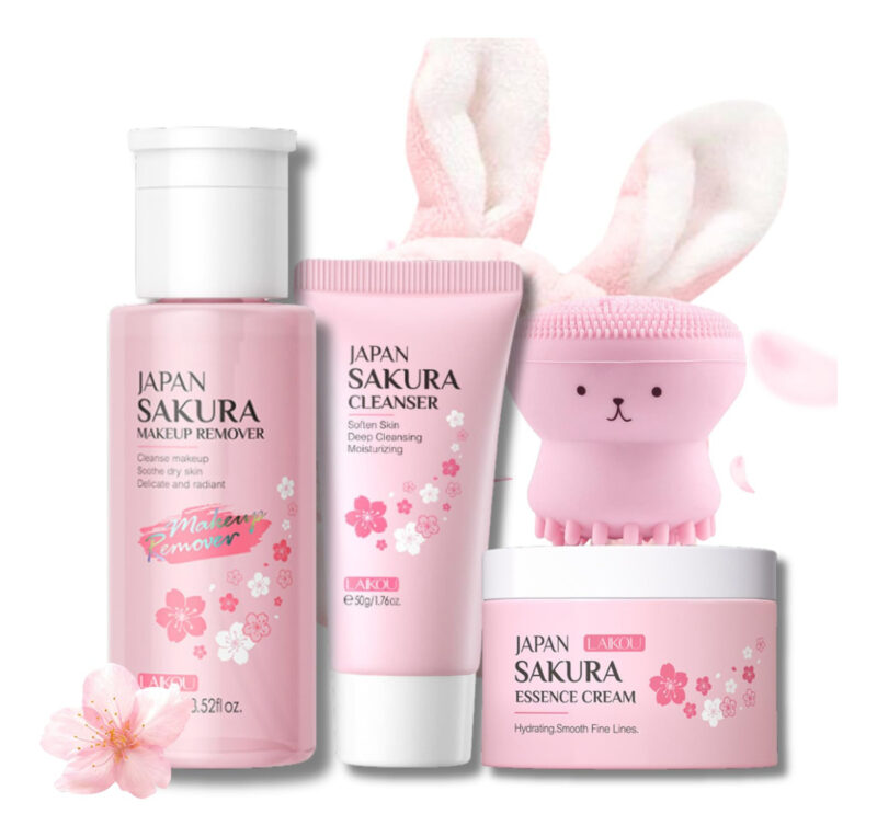 Conjunto De Cuidados Com A Pele Evolvique Sakura Skin Care,