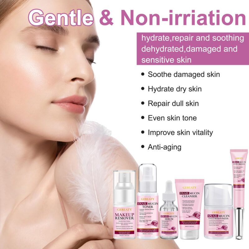 Conjunto De Cuidados Com A Pele Gebeaty Snail Mucin Anti-env - Image 4
