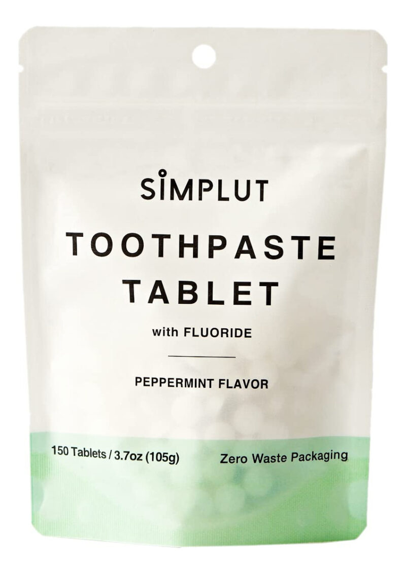 Comprimidos De Creme Dental Para Mastigar Simplut Com Flúor,