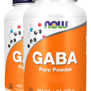Gaba Pó Puro 170g Produto Importado 2un Now Foods