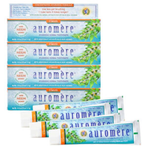 Pasta De Dente Auromere Classic Licorice Vegan 125 Ml, Pacot