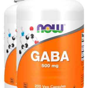 Now Foods Ácido Gaba 500mg E Vit B6 200cáps Importado 2un