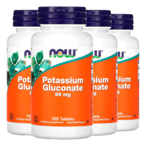 Gluconato De Potássio 99mg Now Foods 100 Tabs Importado 4un