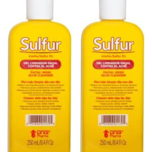 Lavagem E Limpador Facial Biosulfur Sulfur Grisi 250ml (2 Pa