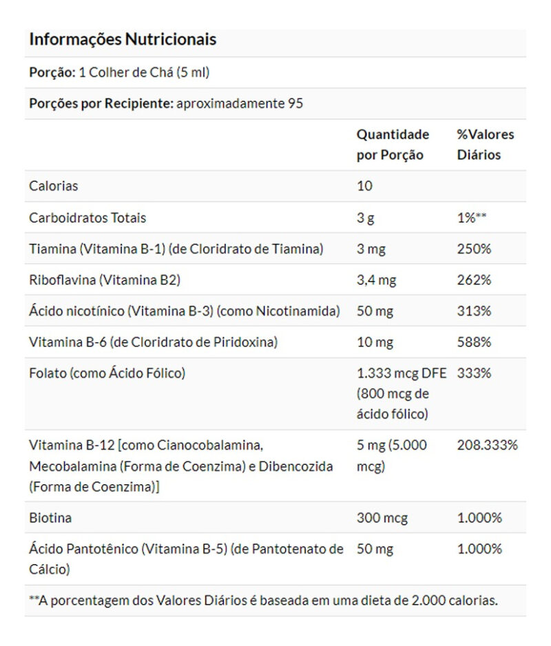 Ultra B-12 Vitamina Complexo B 473ml Importado 5un Now Foods - Image 4