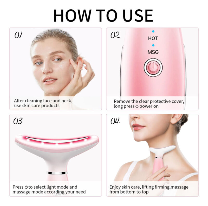 Dispositivo De Beleza Facial E Pescoço Para Cuidados Com A P - Image 3