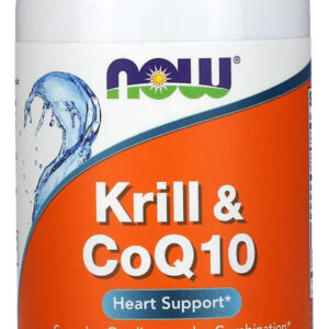Krill E Coq10 Now Foods 60 Softgels Produto Sabor N/a