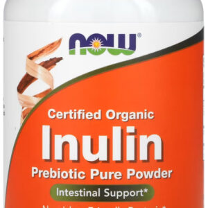 Inulina Orgânica 227g Pó Puro Prebiótico Nowfoods Sabor Sem Sabor
