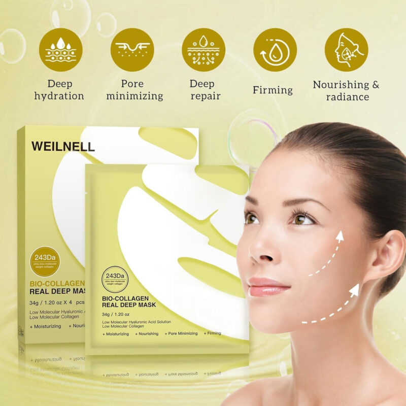 Máscara Facial Weilnell Deep Collagen Anti-rugas Lifting, Pa - Image 4