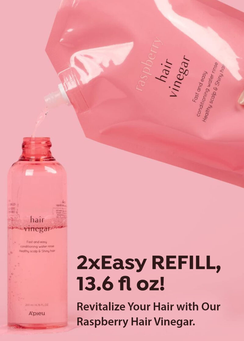 Recarga De Enxágue Com Vinagre De Cabelo A'pieu Raspberry 40 - Image 3