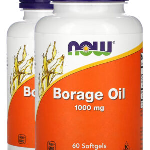 Óleo Borage (borragem) 1000mg 60soft Importado 2un Now Foods