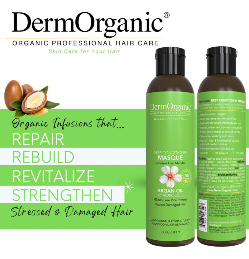 Cuidados Com O Cabelo Óleo De Argan Dermororgânico Hidratant - Image 2
