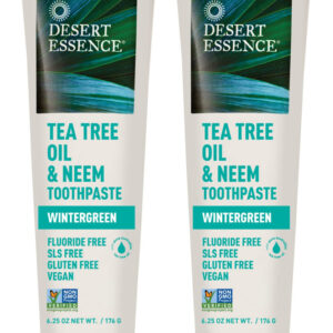 Pasta De Dente Desert Essence, Óleo De Melaleuca E Neem, 185