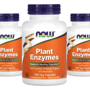 Enzimas Digestivas Now Foods Plant Enzymes 120 Veg Caps 3un Sabor Without Flavor