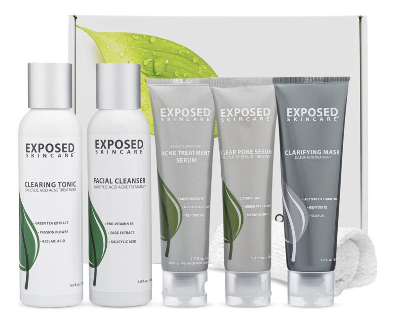 Kit De Tratamento Da Acne Para Cuidados Com A Pele Exposta C