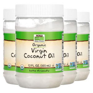 Óleo De Coco Virgem Now Foods 355ml 100% Puro Importado 4un