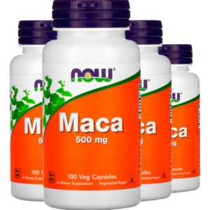 Maca Peruana 500mg 100 Veg Cápsulas Importado 4un Now Foods