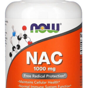 Nac 1000mg 120 Tablets Now Foods Sabor Sem Sabor