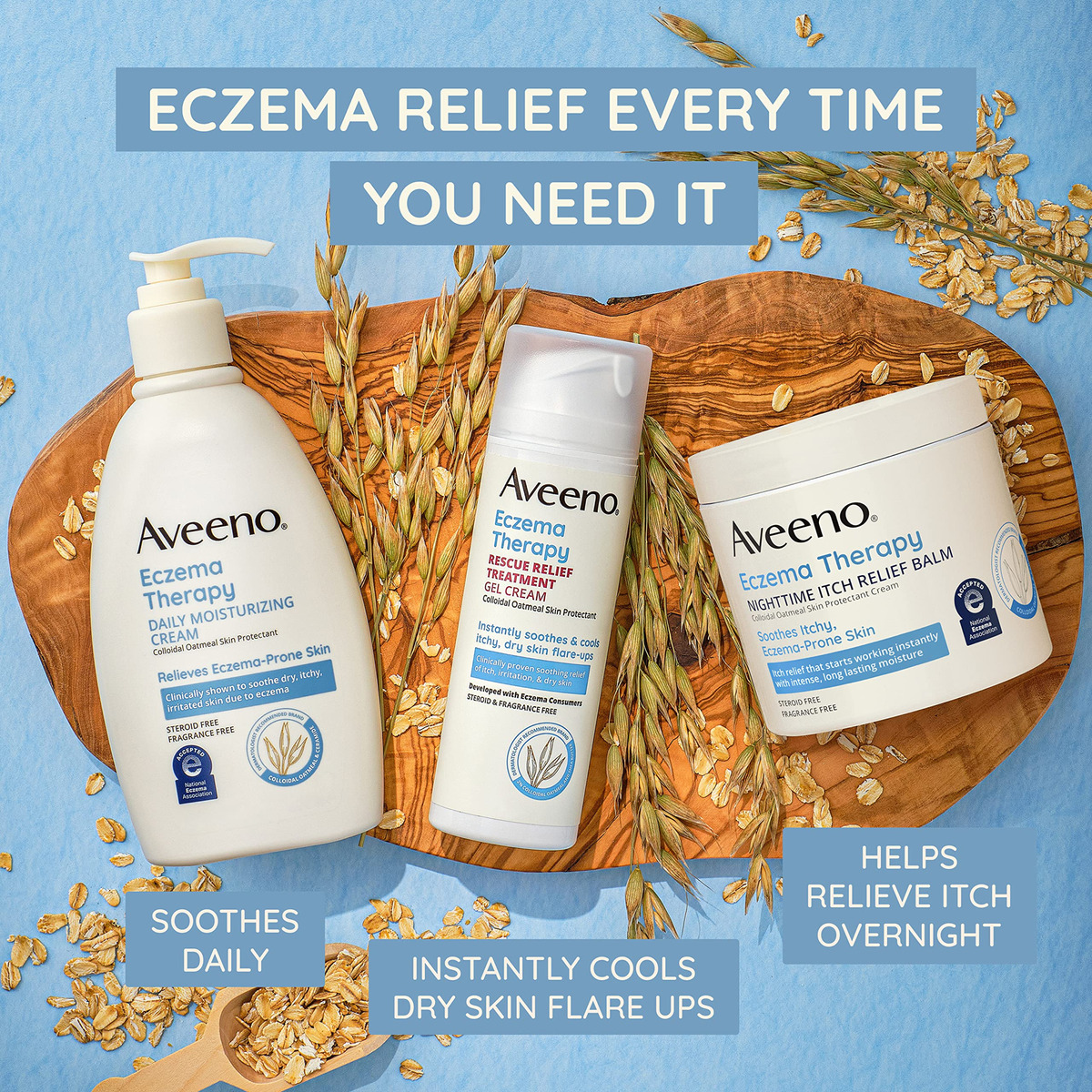Creme Hidratante Aveeno Eczema Therapy 150ml (pacote De 3) - Imagem 3