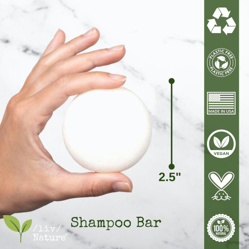 Shampoo Bar /liv/ Nature Growth Volume Thickening Thinning H - Imagem 5
