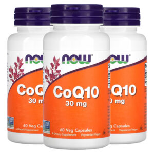 Coenzima Coq10 30mg Now Foods 60 Veg Caps Importado 3un