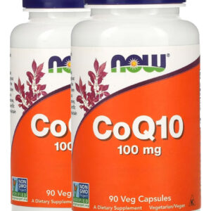Coenzima Coq10 100mg 90 Veg Cápsulas Importado 2un Now Foods