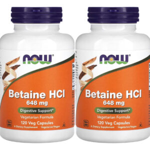 Betaína Hcl 648mg Now Foods Betaine Hcl 120 Veg Caps 2un