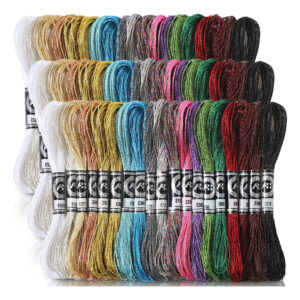 Fio Dental De Bordado Coume Metallic 19 Cores 457 Mm Poliést