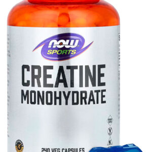 Creatina Monohidratada Now Foods 240caps + Porta Cápsulas
