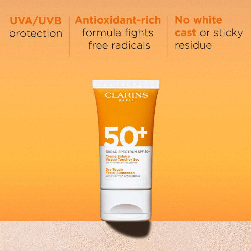 Protetor Solar Clarins Dry Touch Face Spf 50+ 50ml Broad Spe - Image 2