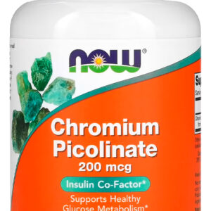 Chromium Picolinate 200 Mcg Now Foods 250 Cáps Importado