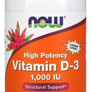 Vitamina D3 1.000ui Now Foods Vit D-3 360 Softgels Sabor Sem Sabor