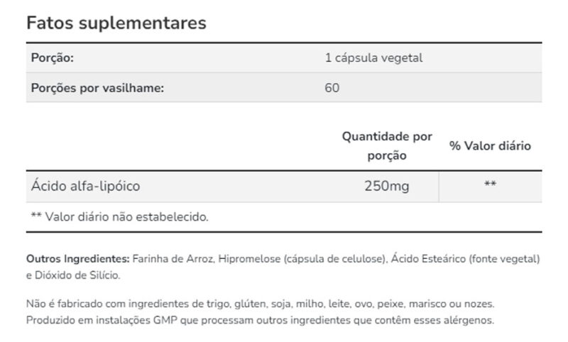 Ácido Alfa Lipóico 250mg Now Foods 60 Cáps + Porta Cápsulas - Imagem 4