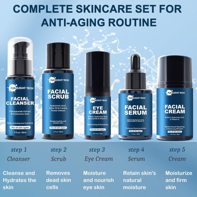 Conjunto De Cuidados Com A Pele Fulllight Tech Anti Aging Pa - Image 7