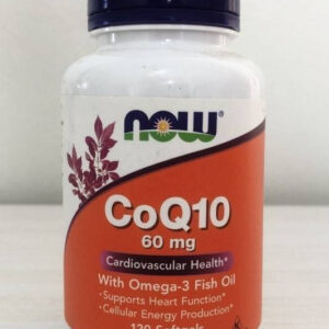 Coq10 Com Óleo De Peixe Ômega-3, 60 Mg, 120 Softgels Sabor Neutro