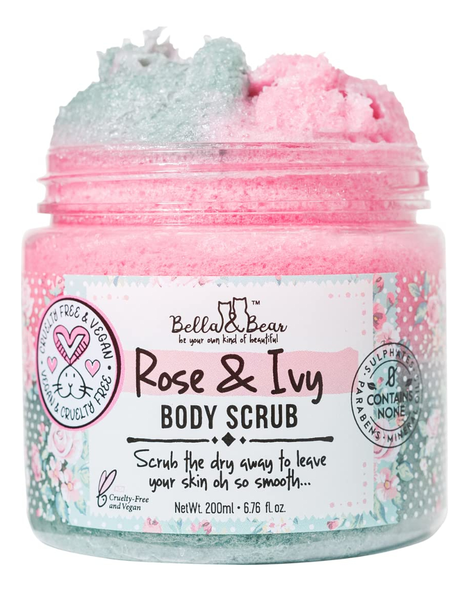 Esfoliante Corporal Bella & Bear Rose & Ivy 200 Ml Vegano E