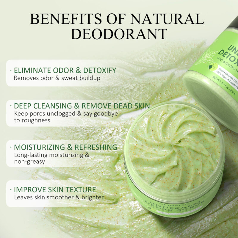 Chá Verde Shvyog Detox Scrub Para Axilas Com Hortelã E Melal - Image 3