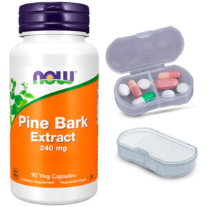 Extrato Casca Pinheiro 240mg No Foods 90cáp + Porta Cápsulas