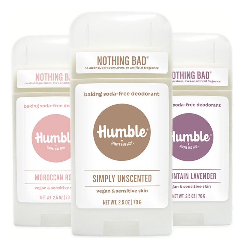 Pacote Vegano Simples E Sensível De Desodorante Humble Brand