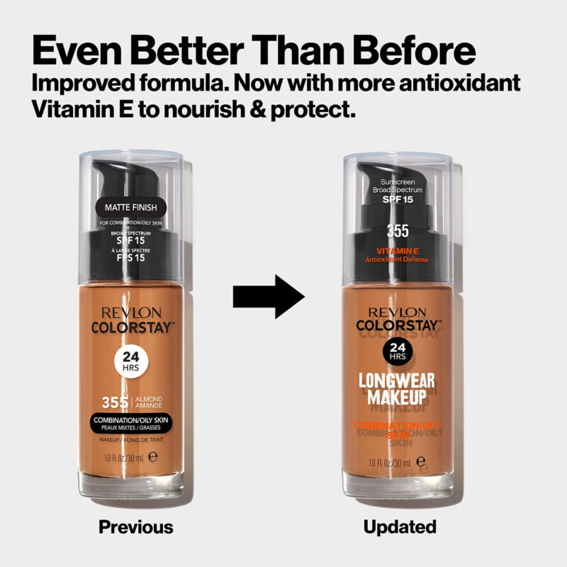 Base Líquida Da Revlon, Maquiagem Facial Colorstay Para Mulh - Image 6