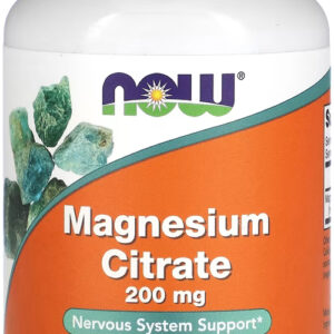 Citrato De Magnésio 200mg Now Foods 100 Tablets