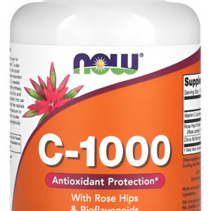 Vitamina C 1000mg E Rosa Mosqueta Now Foods 100tabls