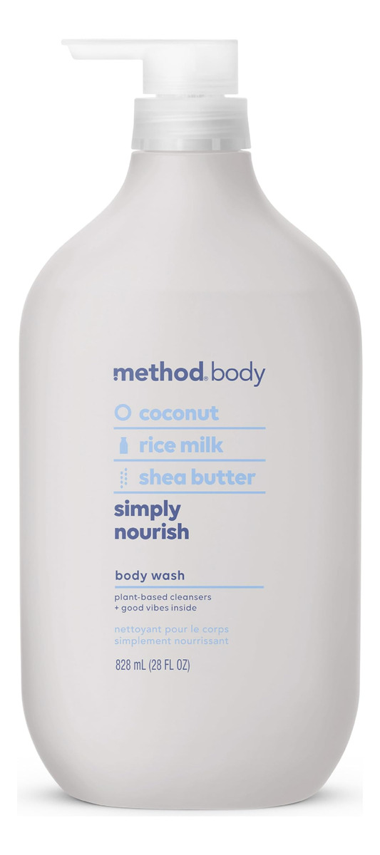 Método De Lavagem Corporal Simply Nourish 828 Ml Sem Paraben