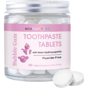 Comprimidos De Pasta De Dentes Ecofam Bubble Gum Flavor 90 C
