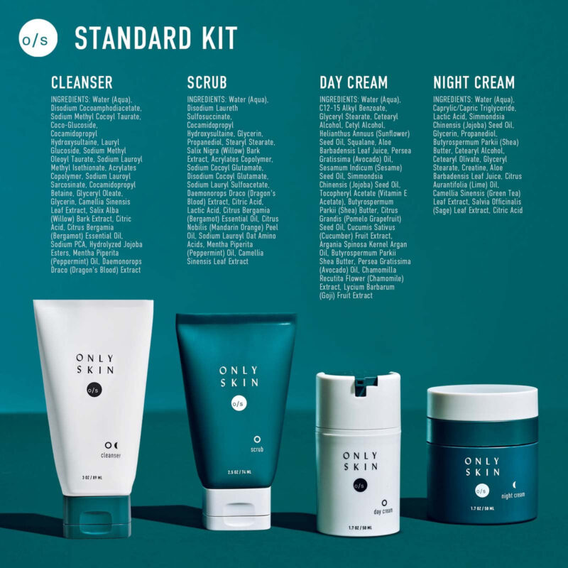 Kit De Cuidados Com A Pele Only Skin Standard De 4 Peças Par - Image 5