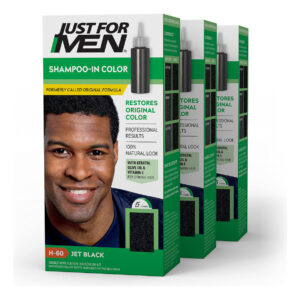 Coloração De Cabelo Só Para Homens Shampoo-in Color Jet Blac