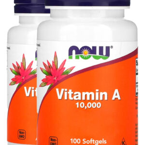 Vitamina A 10.000ui 100 Softgels Importado 2un Now Foods