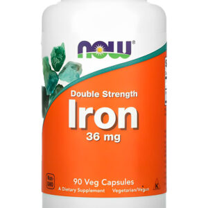 Bisglicinato De Ferro 36mg Now Foods Iron 90 Veg Caps