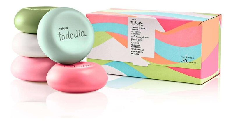 Sabonete Em Barra Natura Tododia Pure Vegetable 5 X 90g